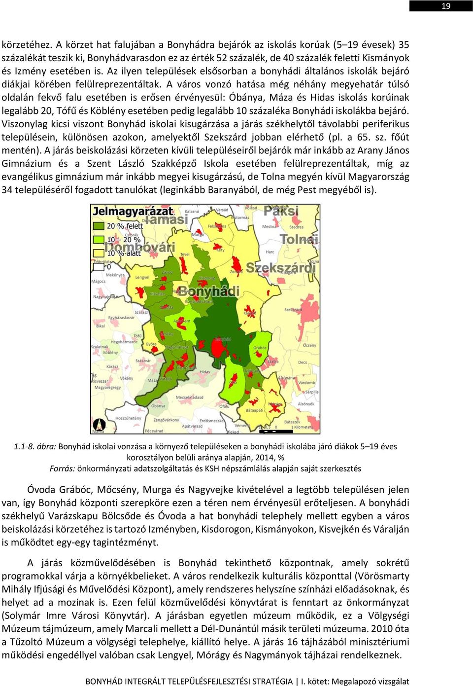 Az ilyen települések elsősorban a bonyhádi általános iskolák bejáró diákjai körében felülreprezentáltak.