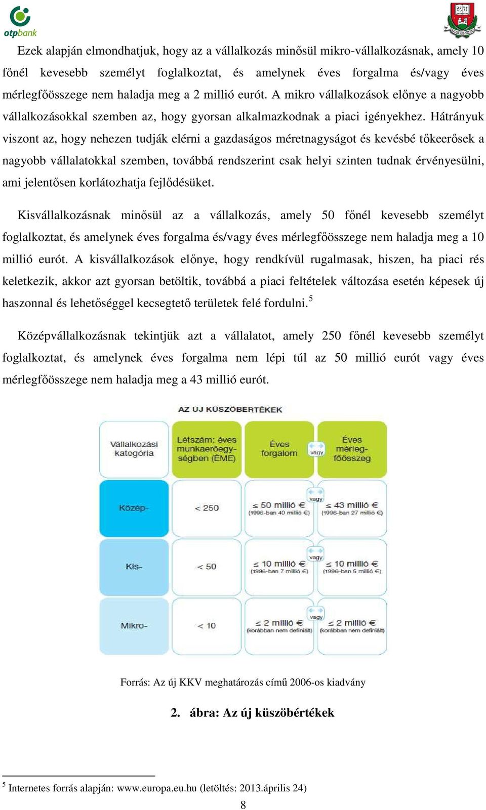 Hátrányuk viszont az, hogy nehezen tudják elérni a gazdaságos méretnagyságot és kevésbé tőkeerősek a nagyobb vállalatokkal szemben, továbbá rendszerint csak helyi szinten tudnak érvényesülni, ami