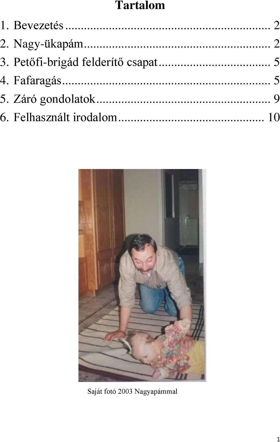 Fafaragás... 5 5. Záró gondolatok... 9 6.