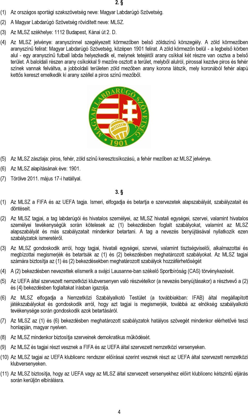Magyar Labdarúgó Szövetség. Alapszabály - PDF Ingyenes letöltés