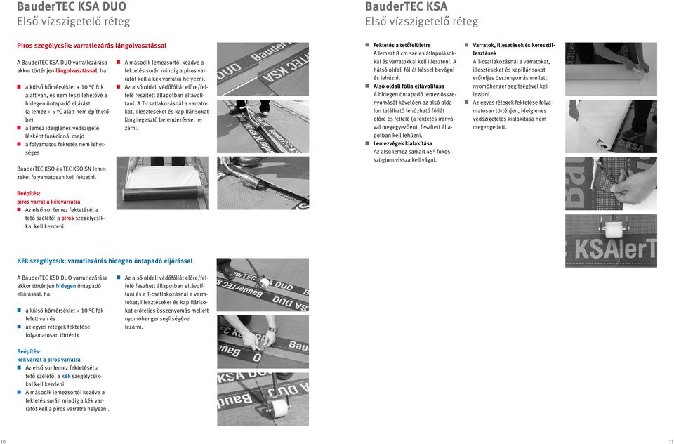 BauderTEC/BauderTEC DUO Fektetési útmutató - PDF Free Download