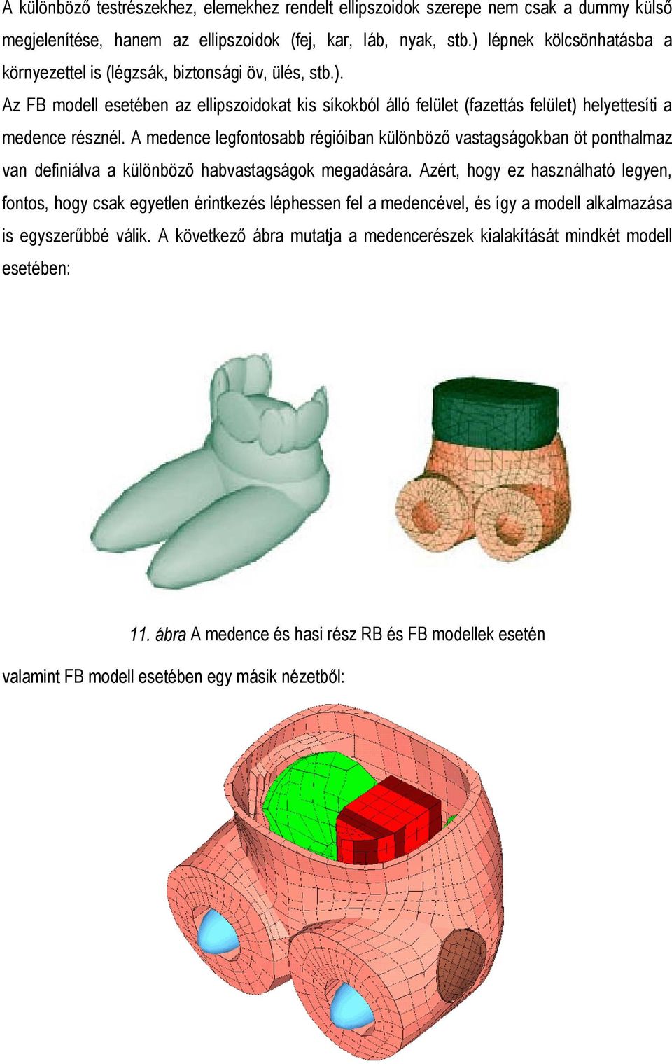 A medence legfontosabb régióiban különböző vastagságokban öt ponthalmaz van definiálva a különböző habvastagságok megadására.