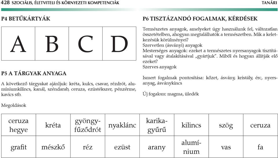 Mik a keletkezésük körülményei? Szervetlen (ásványi) anyagok Mesterséges anyagok: ezeket a természetes nyersanyagok tisztításával vagy átalakításával gyártjuk. Miből és hogyan állítják elő ezeket?