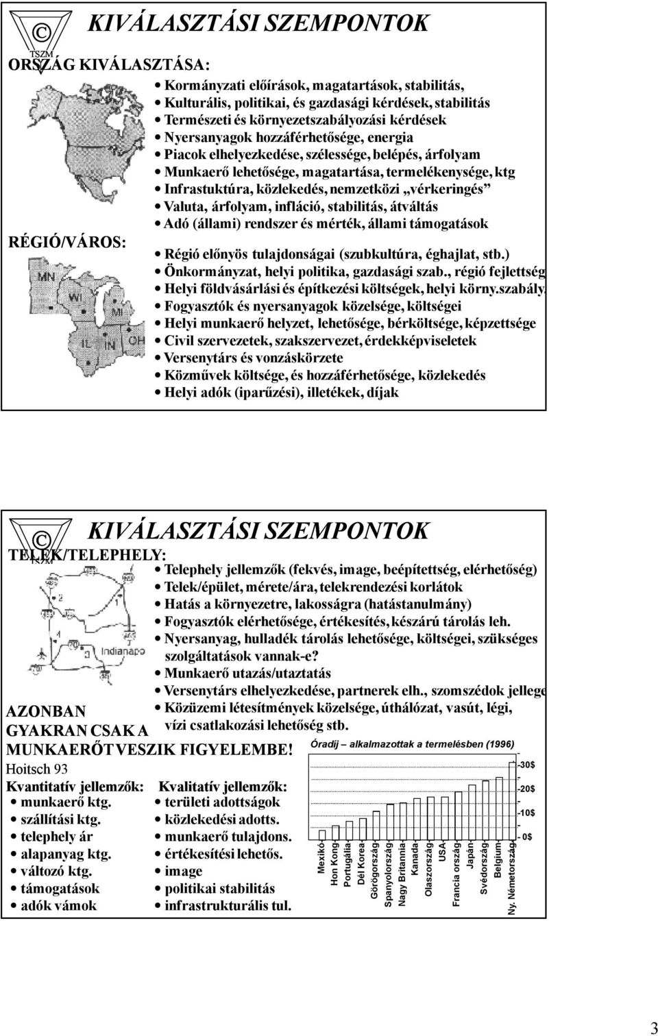 vérkeringés Valuta, árfolyam, infláció, stabilitás, átváltás Adó(állami) rendszer és mérték, állami támogatások Régió előnyös tulajdonságai (szubkultúra, éghajlat, stb.