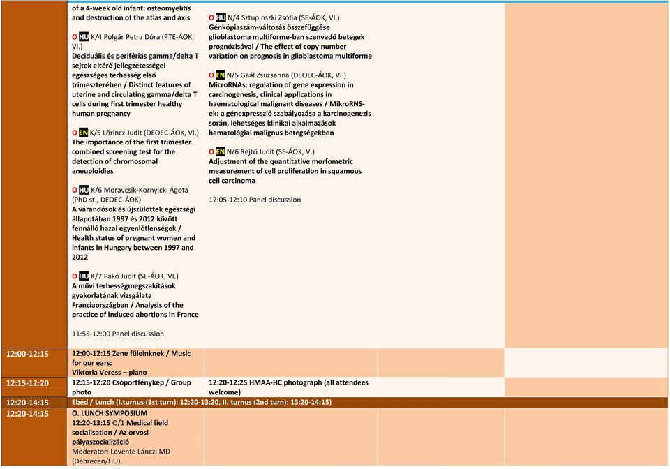 trimester healthy human pregnancy O EN K/5 Lőrincz Judit (DEOEC-ÁOK, VI.