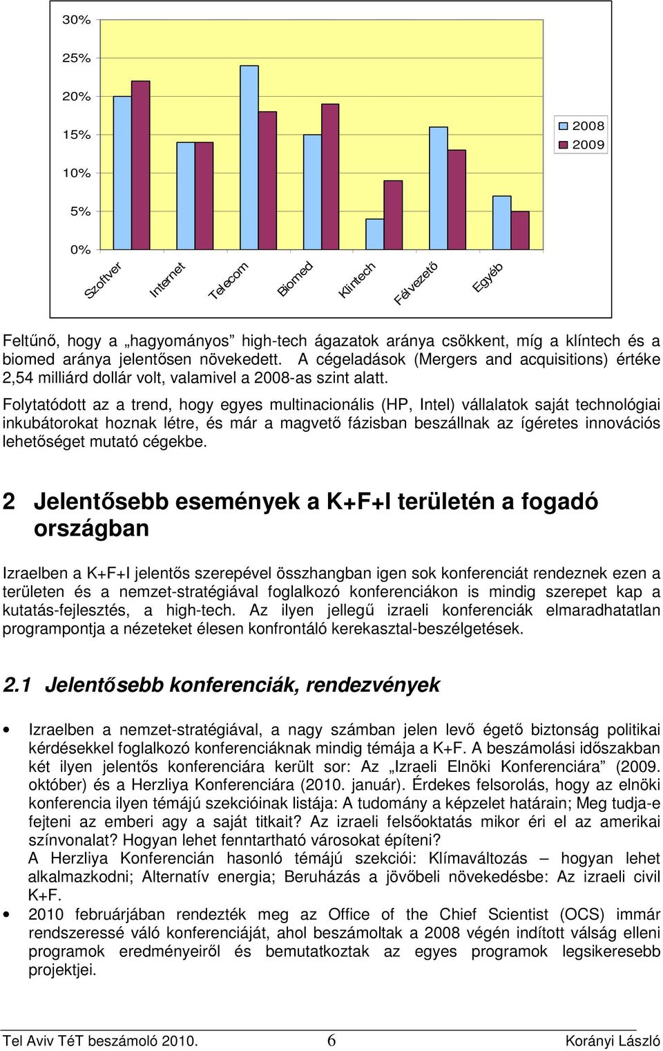 Folytatódott az a trend, hogy egyes multinacionális (HP, Intel) vállalatok saját technológiai inkubátorokat hoznak létre, és már a magvetı fázisban beszállnak az ígéretes innovációs lehetıséget