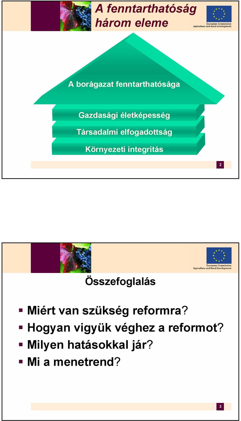 integritás 2 Összefoglalás Miért van szükség reformra?