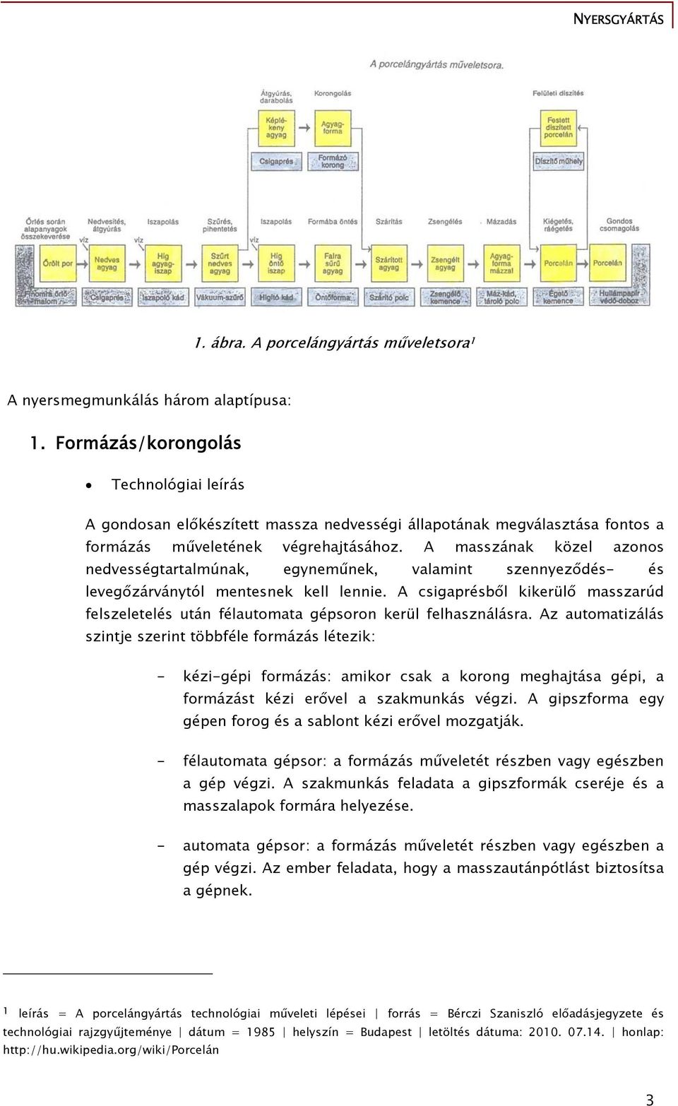 A masszának közel azonos nedvességtartalmúnak, egyneműnek, valamint szennyeződés- és levegőzárványtól mentesnek kell lennie.