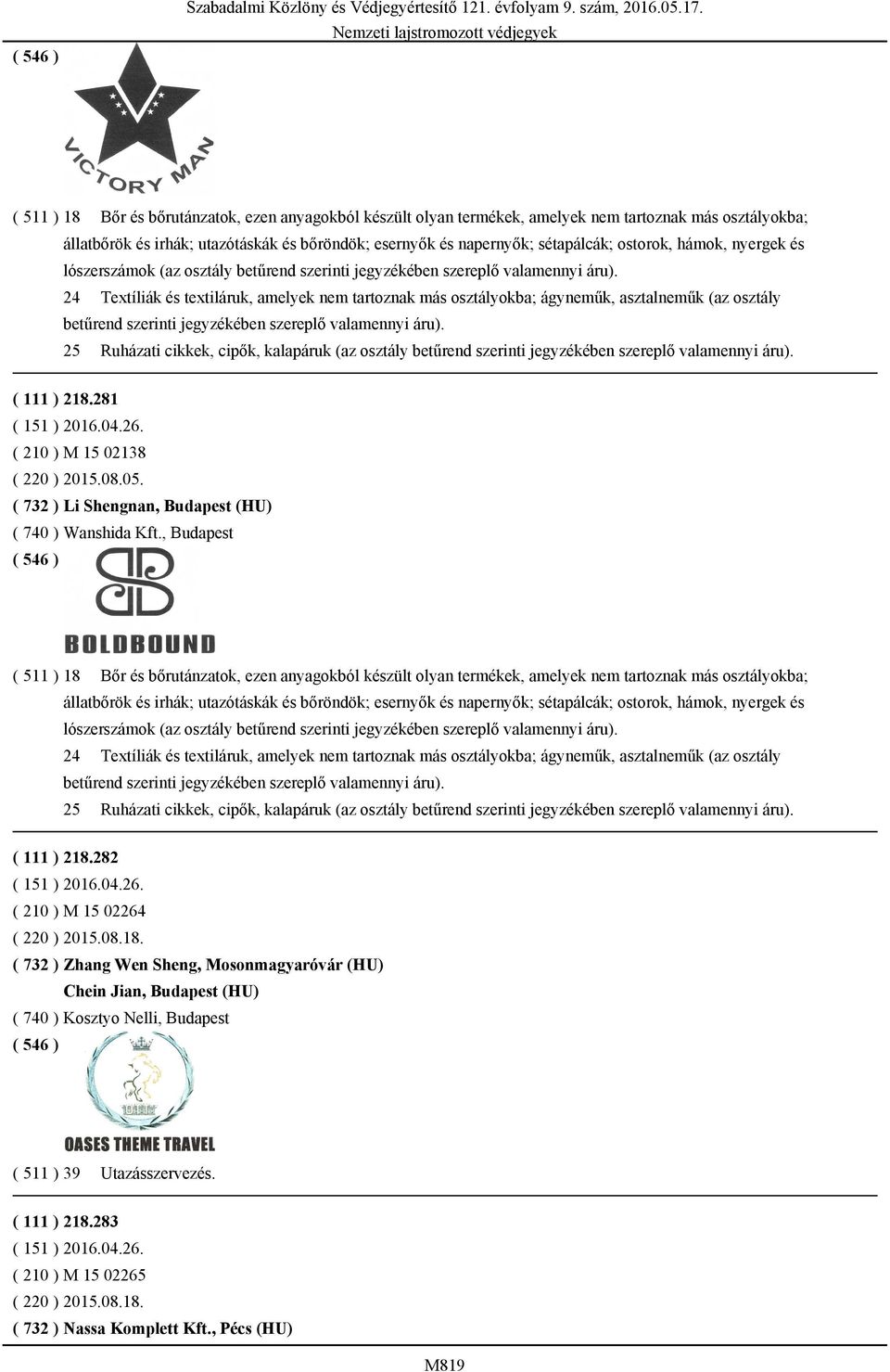 24 Textíliák és textiláruk, amelyek nem tartoznak más osztályokba; ágyneműk, asztalneműk (az osztály betűrend szerinti jegyzékében szereplő valamennyi áru).