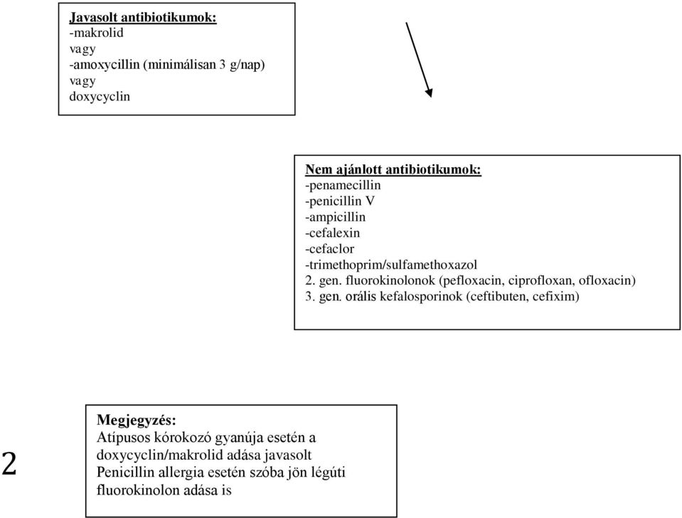 fluorokinolonok (pefloxacin, ciprofloxan, ofloxacin) 3. gen.