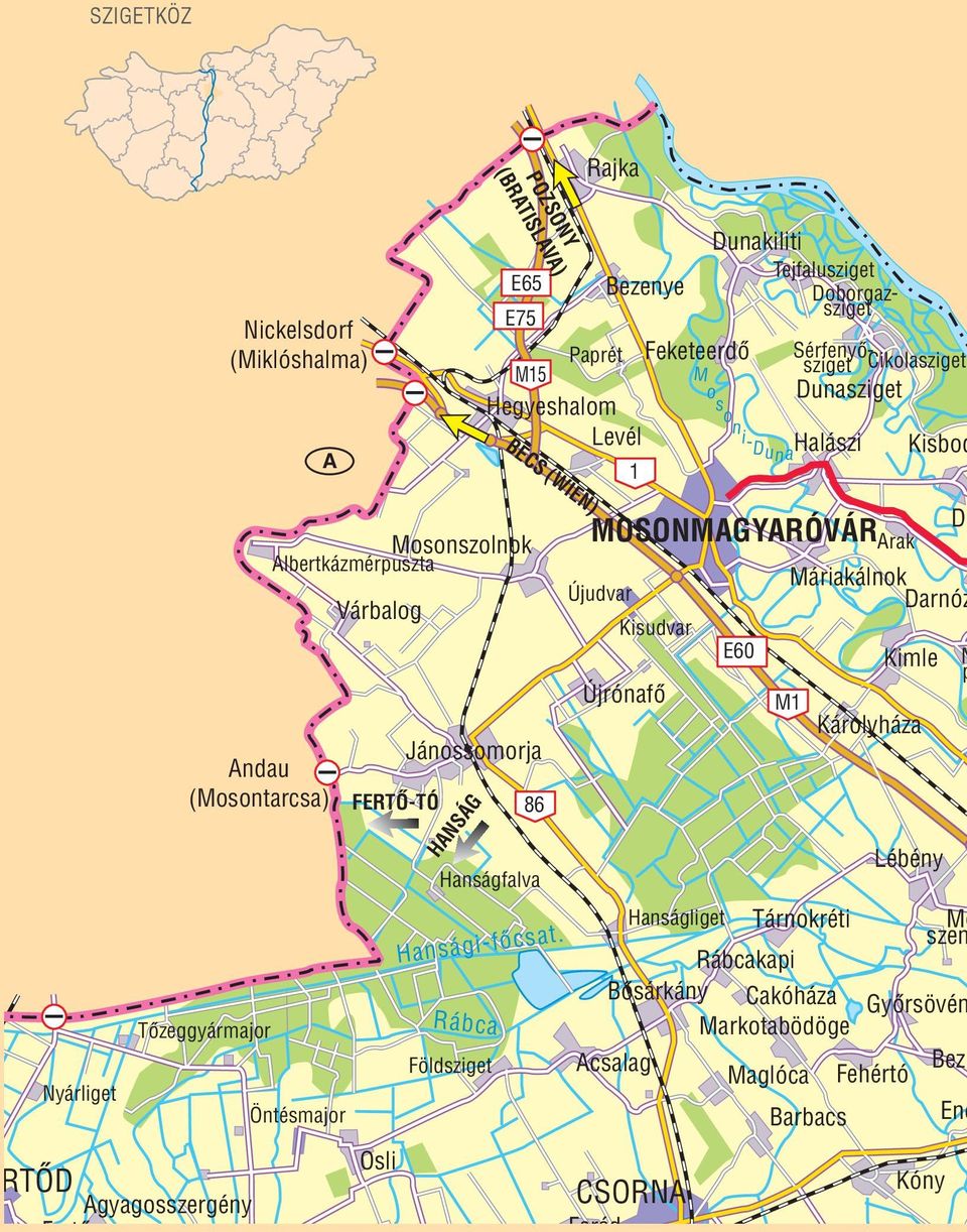 Ene Kóny Farád Osli F tõ Agyagosszergény Rábca Hansági-fõcsat.