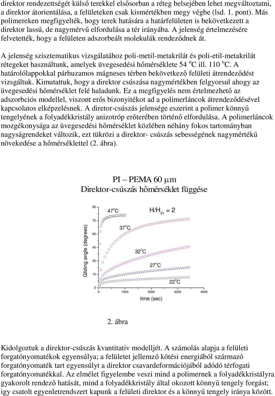 A jelenség értelmezésére felvetették, hogy a felületen adszorbeált molekulák rendeződnek át.