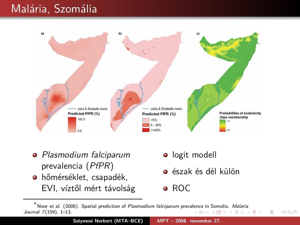 észak és dél külön ROC Noor et al. (2008).