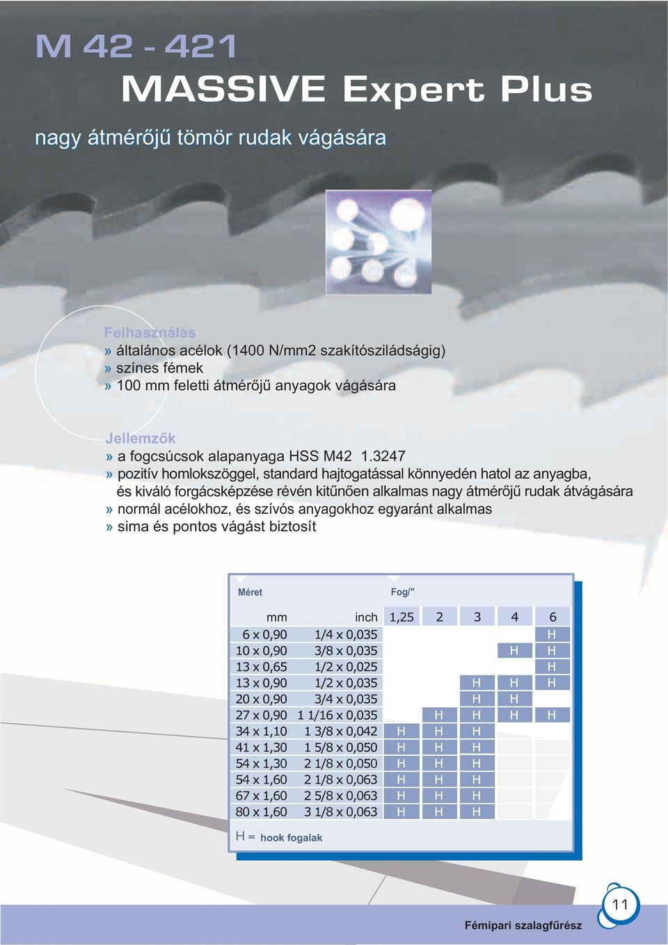 3247» pozitív homlokszöggel, standard hajtogatással könnyedén hatol az anyagba, és kiváló forgácsképzése révén kitűnően alkalmas