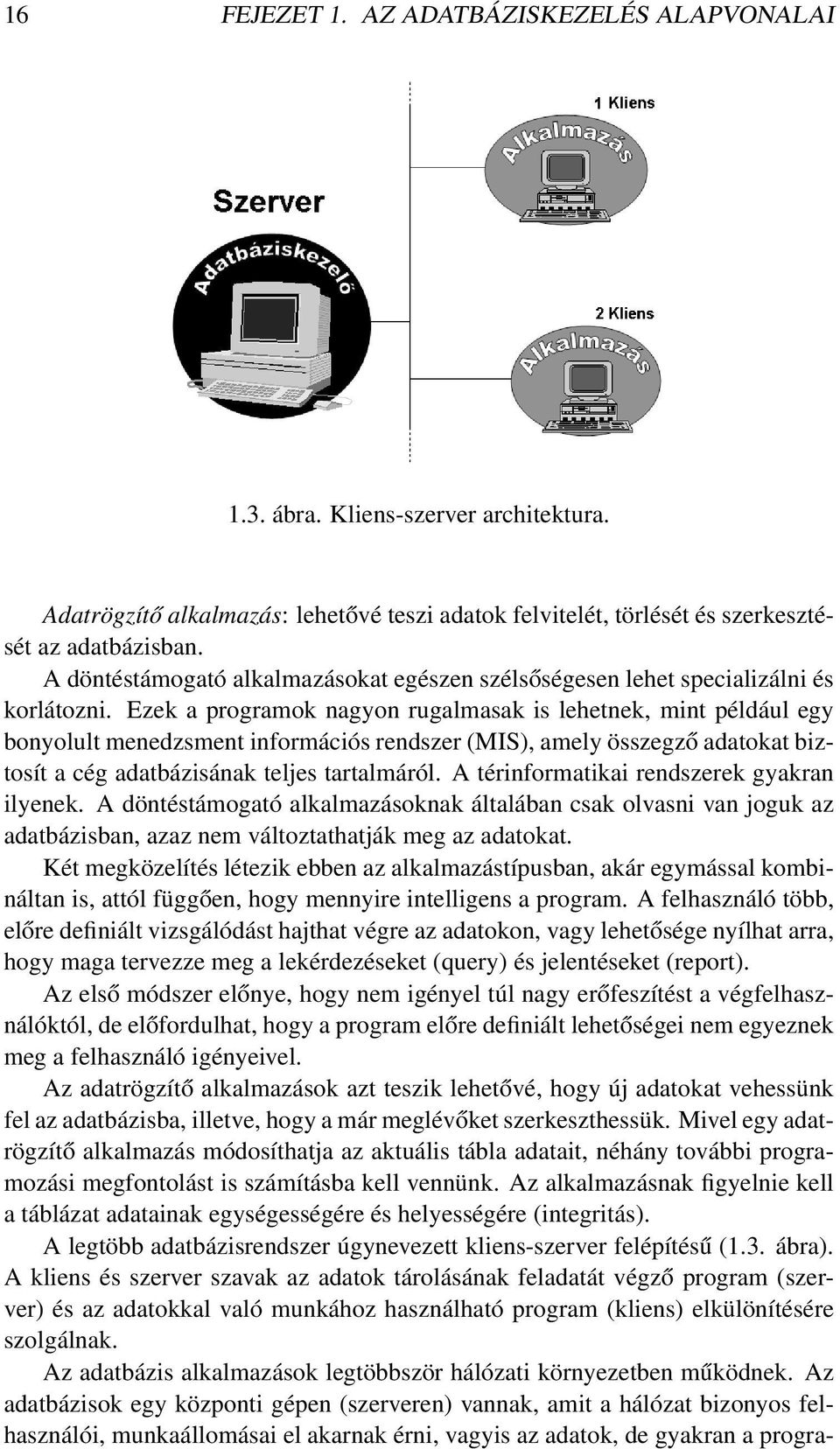 Ezek a programok nagyon rugalmasak is lehetnek, mint például egy bonyolult menedzsment információs rendszer (MIS), amely összegző adatokat biztosít a cég adatbázisának teljes tartalmáról.