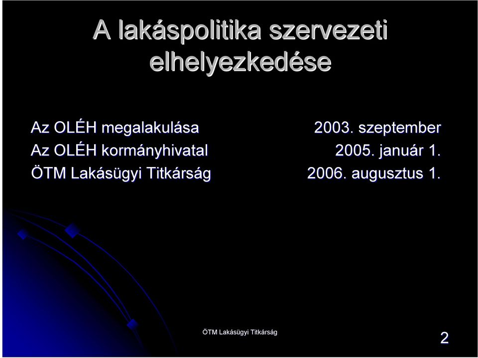 OLÉH H kormányhivatal 2003.