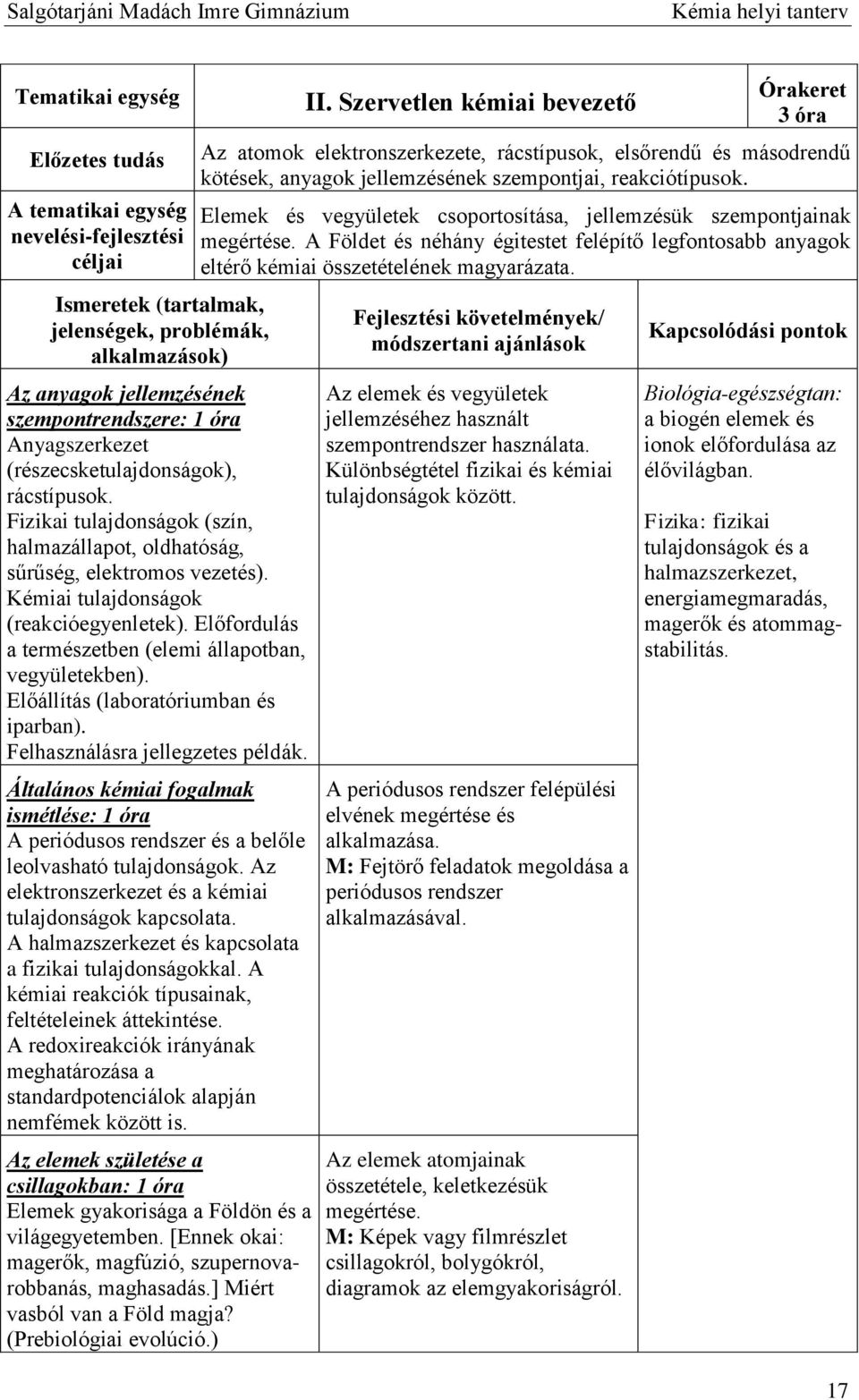 Előfordulás a természetben (elemi állapotban, vegyületekben). Előállítás (laboratóriumban és iparban). Felhasználásra jellegzetes példák.