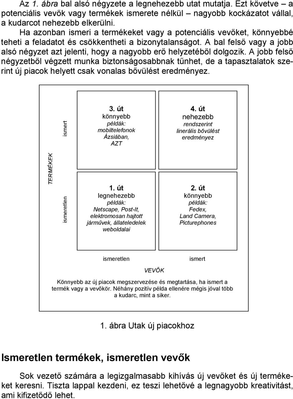 A bal felső vagy a jobb alsó négyzet azt jelenti, hogy a nagyobb erő helyzetéből dolgozik.