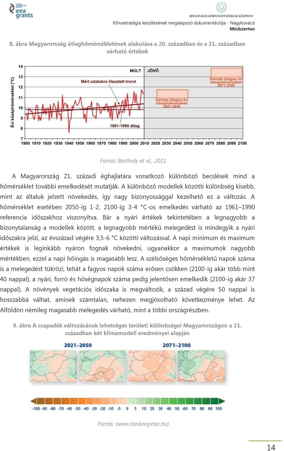 A különböző modellek közötti különbség kisebb, mint az általuk jelzett növekedés, így nagy bizonyossággal kezelhető ez a változás.