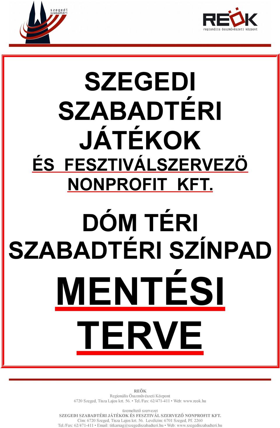 FESZTIVÁLSZERVEZÖ