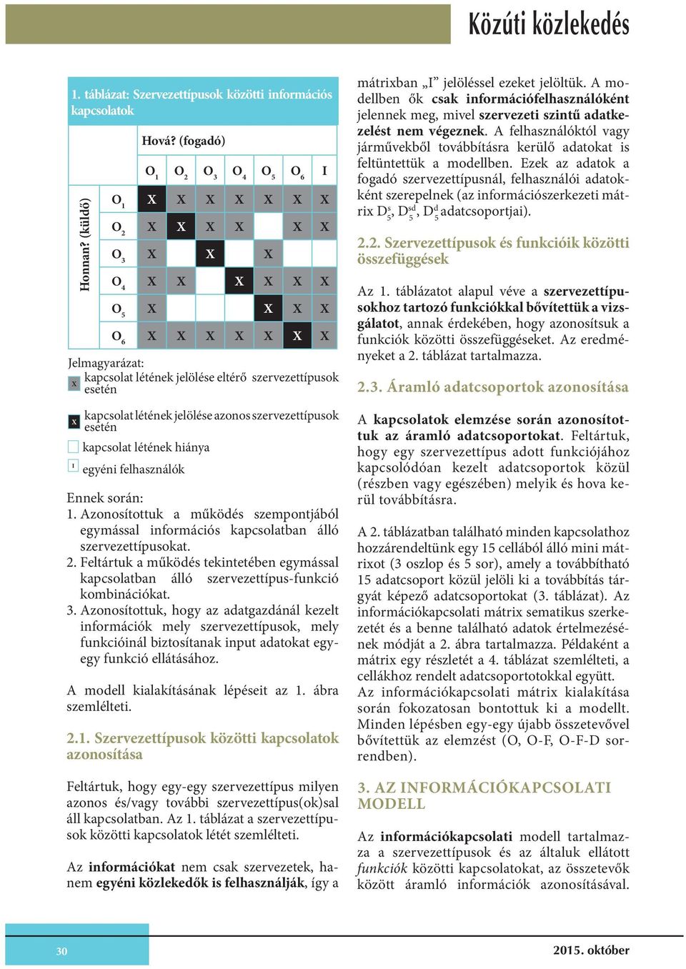 felhasználók Ennek során: 1. Azonosítottuk a működés szempontjából egymással információs kapcsolatban álló okat. 2. Feltártuk a működés tekintetében egymással kapcsolatban álló -funkció kombinációkat.