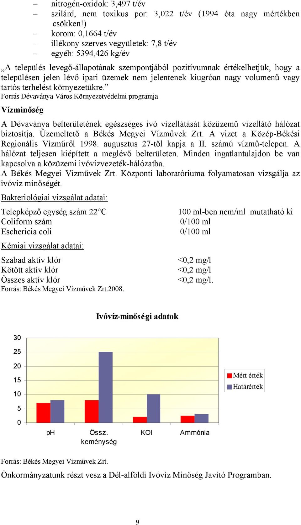 nem jelentenek kiugróan nagy volumenű vagy tartós terhelést környezetükre.