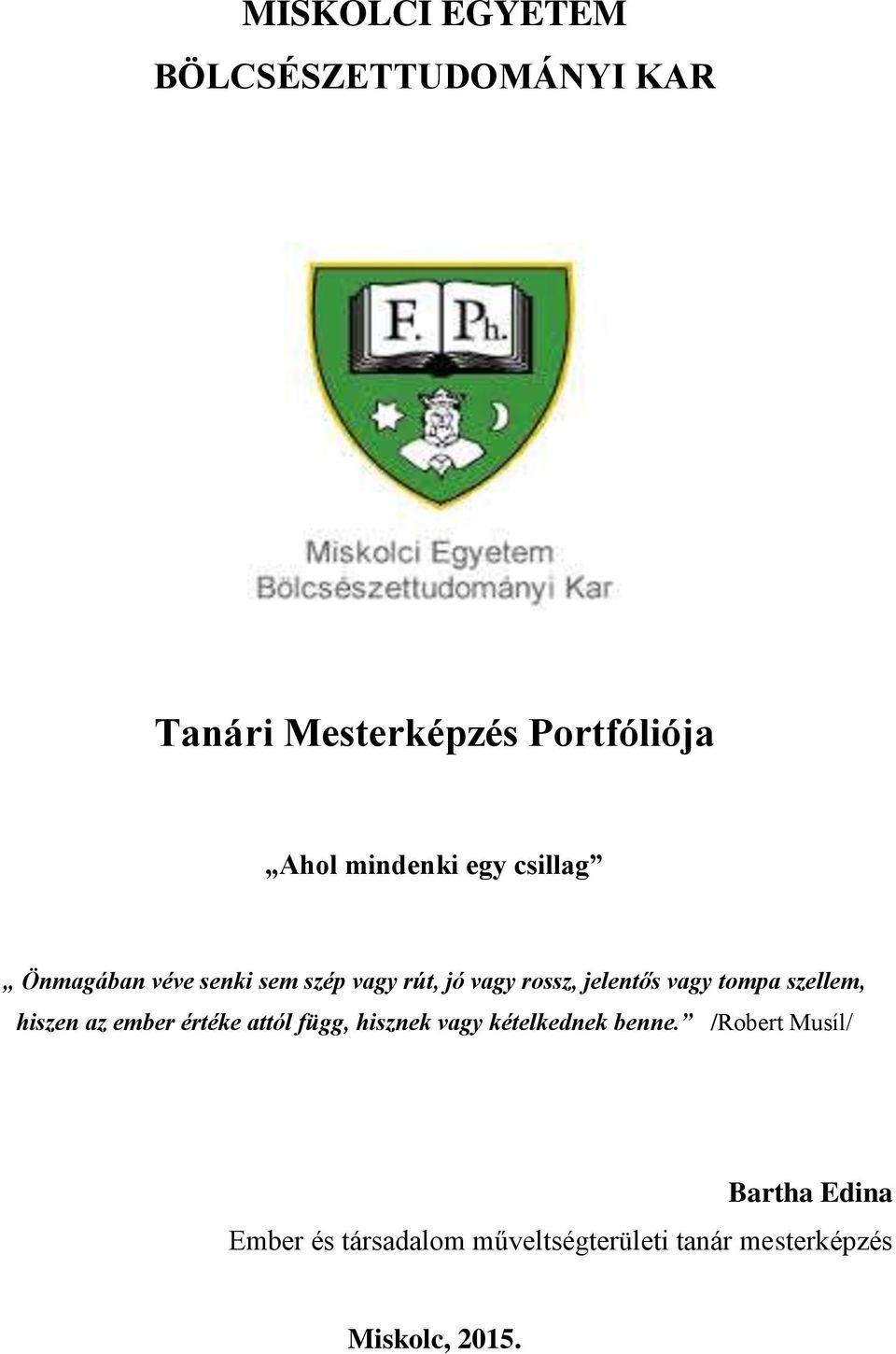 Tanári Mesterképzés Portfóliója - PDF Ingyenes letöltés