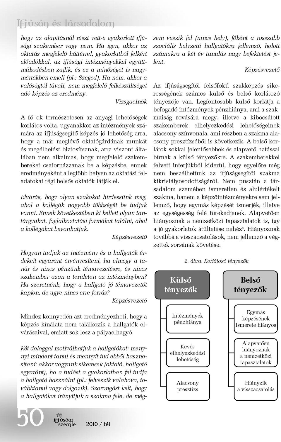 Ha nem, akkor a valóságtól távoli, nem megfelelő felkészültséget adó képzés az eredmény.
