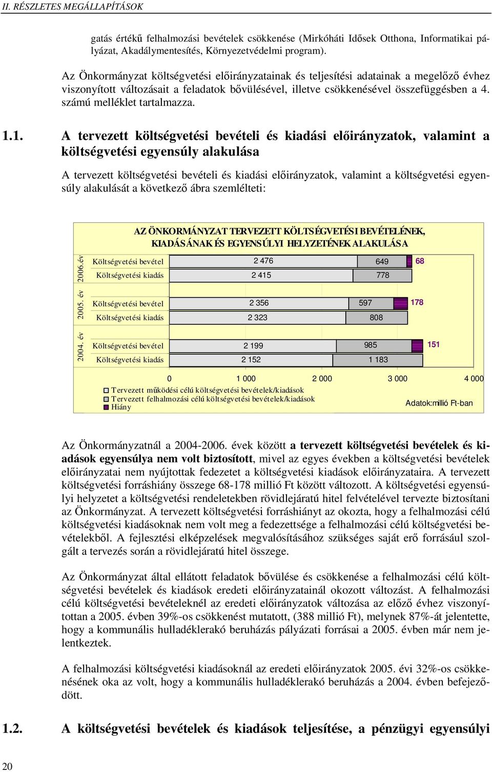 számú melléklet tartalmazza. 1.