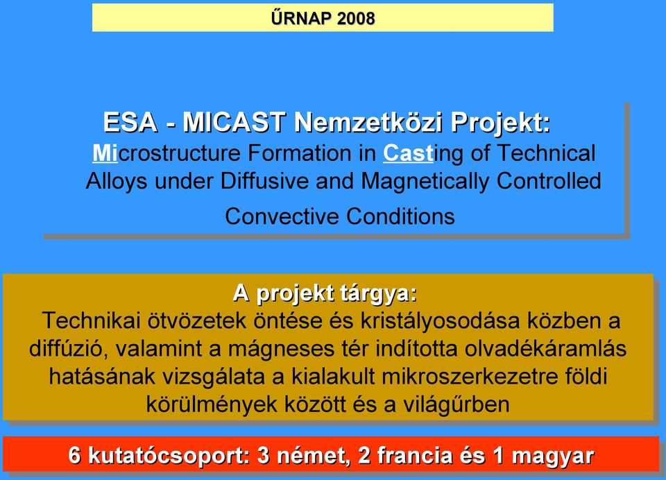 kristályosodása közben a diffúzió, valamint a mágneses tér indította olvadékáramlás hatásának vizsgálata a