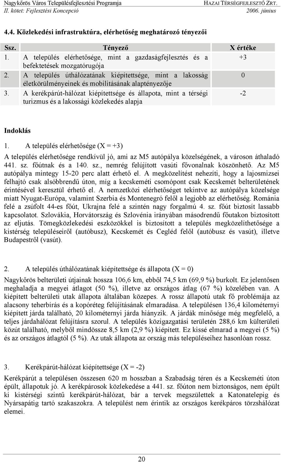 A kerékpárút-hálózat kiépítettsége és állapota, mint a térségi turizmus és a lakossági közlekedés alapja -2 Indoklás 1.