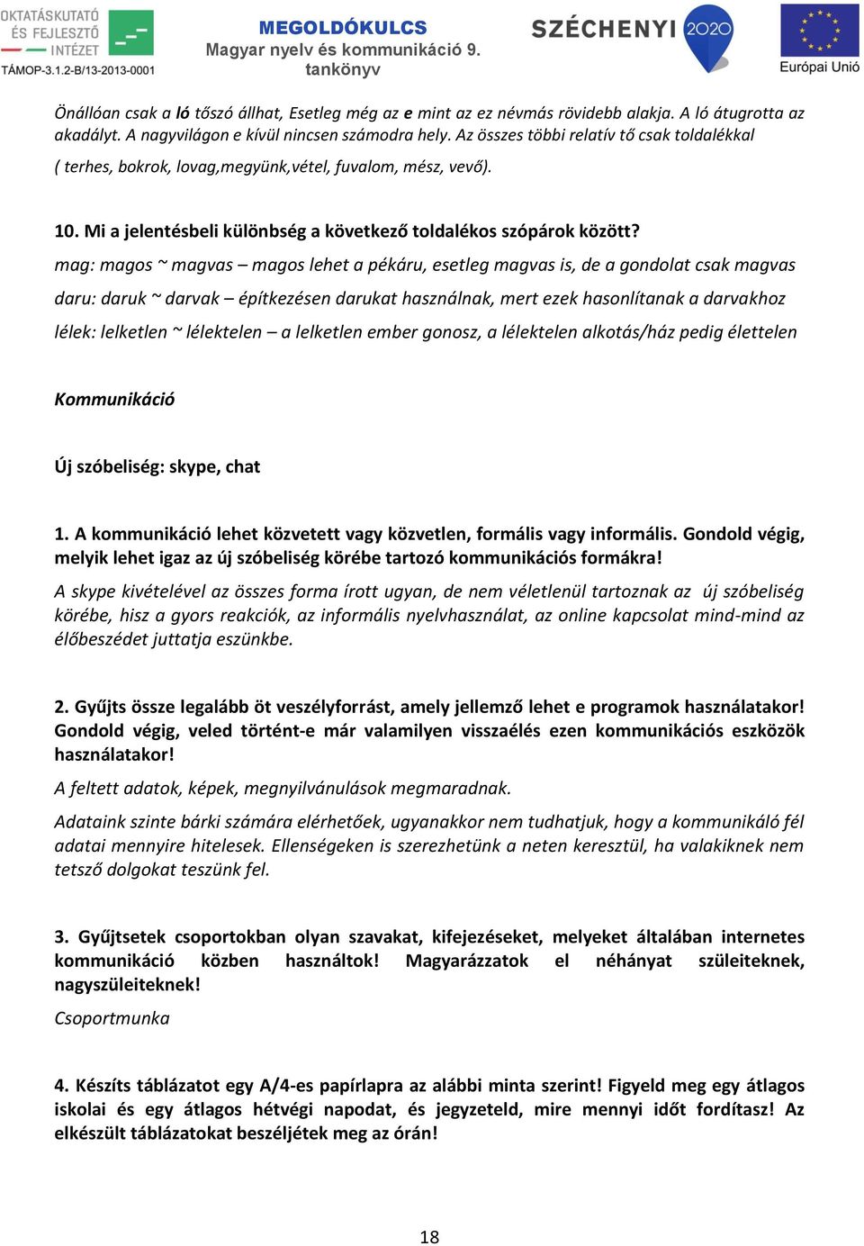 mag: magos ~ magvas magos lehet a pékáru, esetleg magvas is, de a gondolat csak magvas daru: daruk ~ darvak építkezésen darukat használnak, mert ezek hasonlítanak a darvakhoz lélek: lelketlen ~