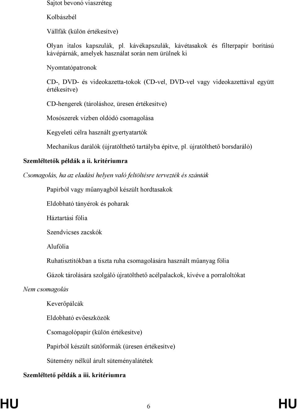 értékesítve) CD-hengerek (tároláshoz, üresen értékesítve) Mosószerek vízben oldódó csomagolása Kegyeleti célra használt gyertyatartók Mechanikus darálók (újratölthető tartályba építve, pl.