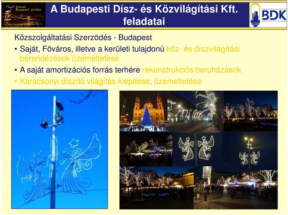 kerületi tulajdonú köz- és díszvilágítási berendezések üzemeltetése A