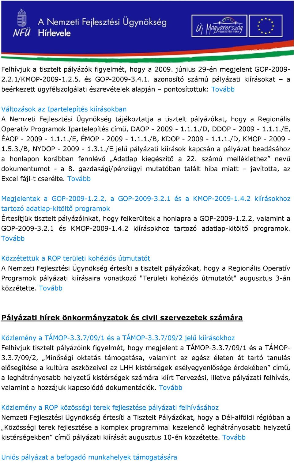 2.5. és GOP-2009-3.4.1.