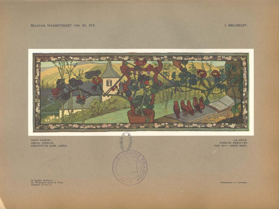 LA BIBLE. GOBELIN, EXÉCUTÉE PAR M ^«LENKE BOÉR.