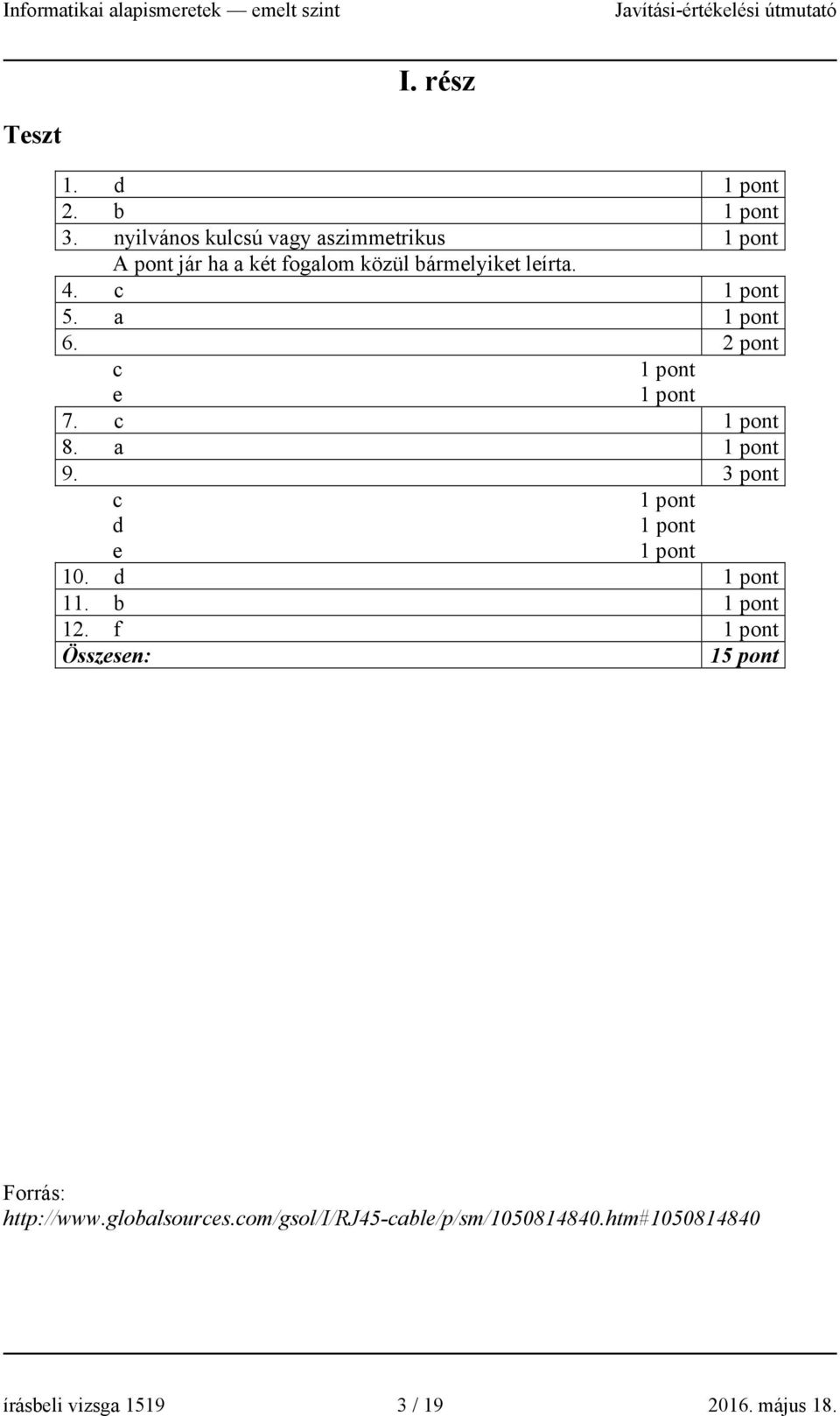 bármelyiket leírta. 4. c 5. a 6. c e 7. c 8. a 9. c d e 0. d. b 2.