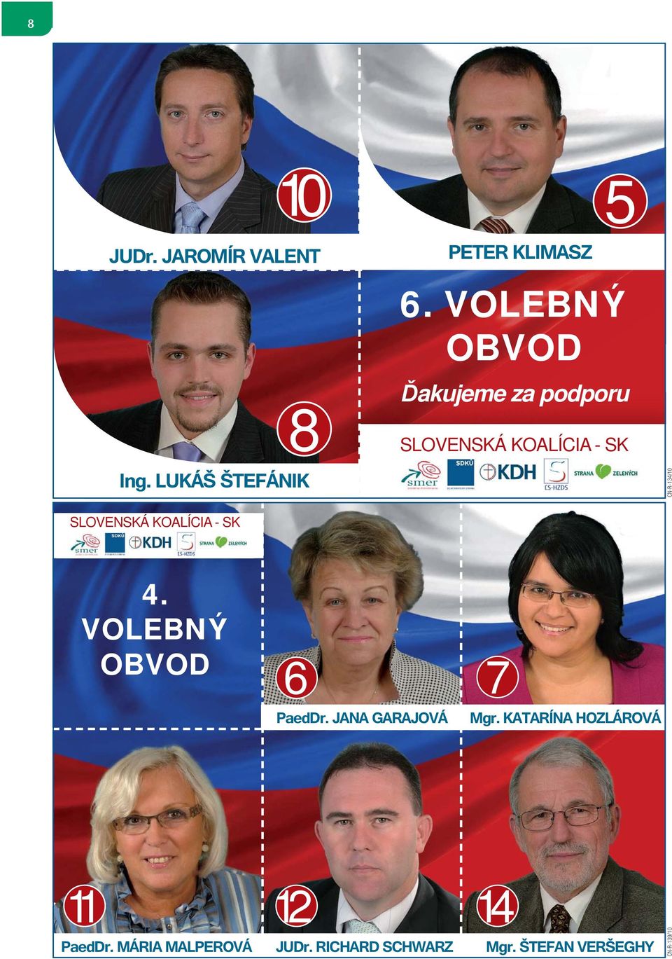 11. 2010 9:41:18 SLOVENSKÁ KOALÍCIA - SK 4. VOLEBNÝ OBVOD 6 PaedDr. JANA GARAJOVÁ 7 Mgr.