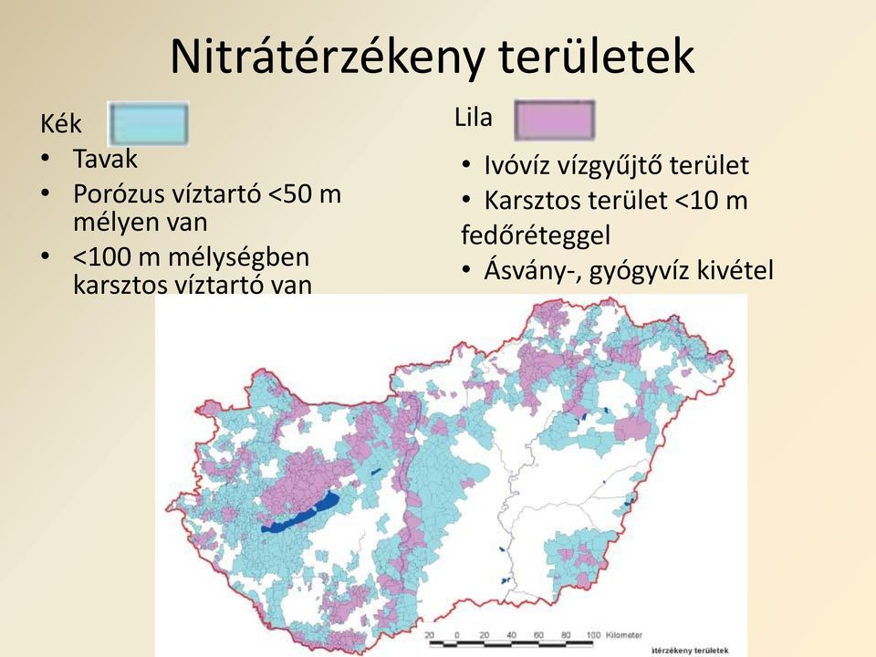 karsztos víztartó van Lila Ivóvíz vízgyűjtő