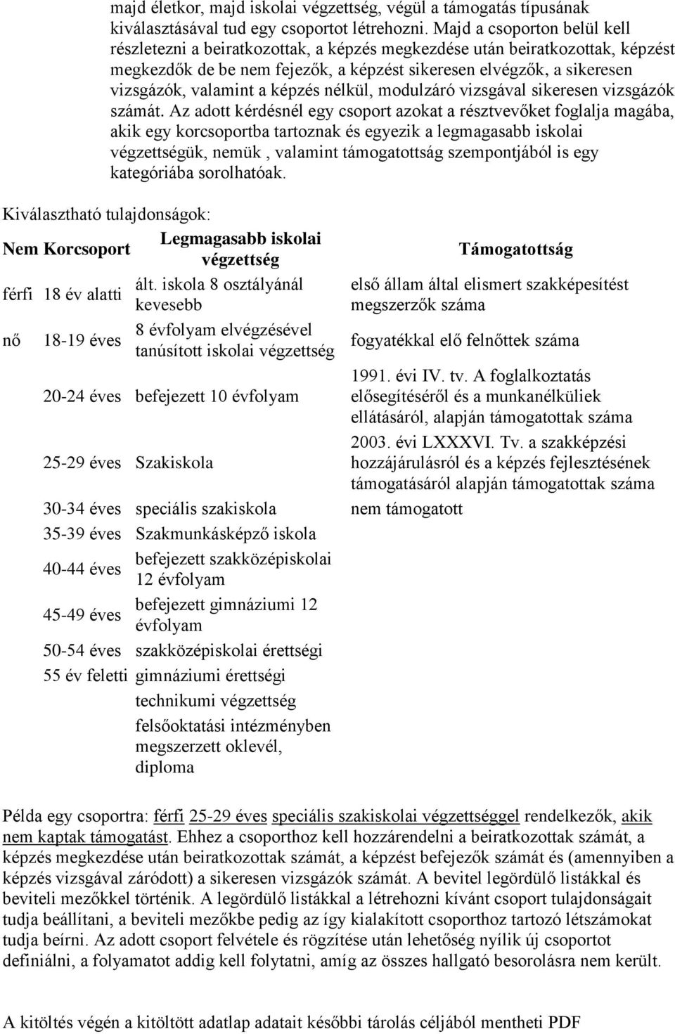 nélkül, mdulzáró vizsgával sikeresen vizsgázók számát.