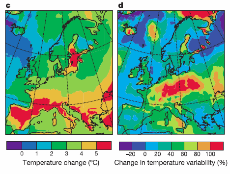 Hőmérséklet előrejelzés Európára