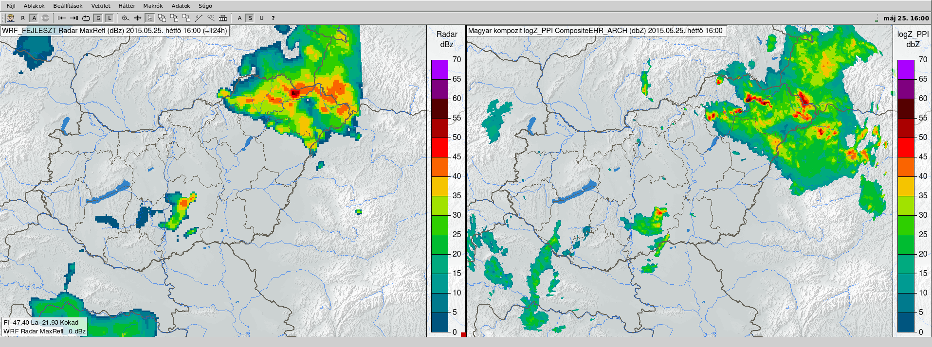 WRF modell Nudging