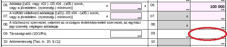 3.2 Progresszív mentesítés lehetősége a gyakorlatban, konkrét példa segítségével a bevallás kitöltése I. Jogszabályhely: Tao. tv. 28.