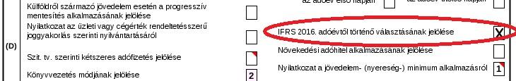 3.5 IFRS lapok (A-03, A-04, A-05) bemutatása II. Adatszolgáltatás: Egyszeri adatszolgáltatás {Tao. tv. 18/D. (6) bekezdés} Negyedévenkénti adatszolgáltatás {Tao. tv. 18/D. (4) bekezdés} mintha áttért volna az IFRS-ek szerint adókötelezettségre {Tao.