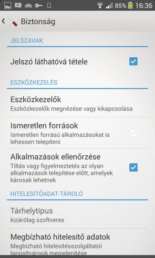 Mielőtt hozzákezdene Az alkalmazás telepítésének megkezdése előtt engedélyeznie kell a telepítést ismeretlen forrásokból.