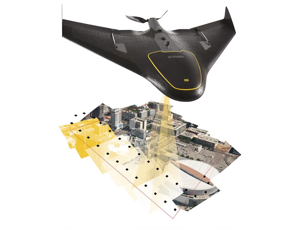 A Trimble UX 5 Drón speciálisan légi térképezésre szolgáló geodéziai, térinformatikai eszköz.