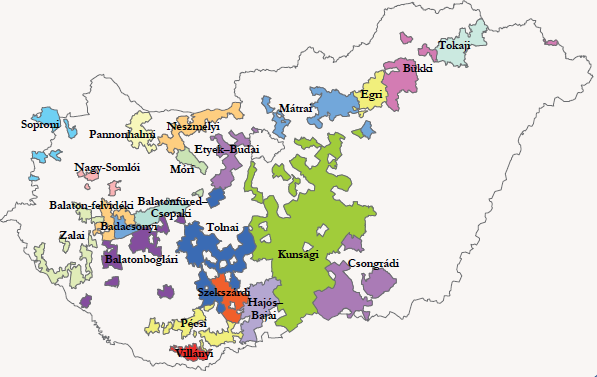 Borvidékek ismertetése, Észak-magyarország borvidékeinek bemutatása törvény, 2000 évi XCIX. törvény, 2004. évi XVIII. törvény, 97/2004. (VI. 3.) FVM rendelet, 127/2009. (VIII. 29.