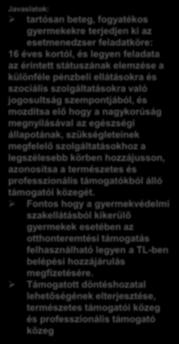 Problémafelvetés (Nagykorúvá válás, gyermekvédelmi rendszerből való kikerülés) Az utógondozás felső korhatárát elérve sem megoldott a fogyatékos fiatal elhelyezése vagy önállóvá válása, pénzbeli