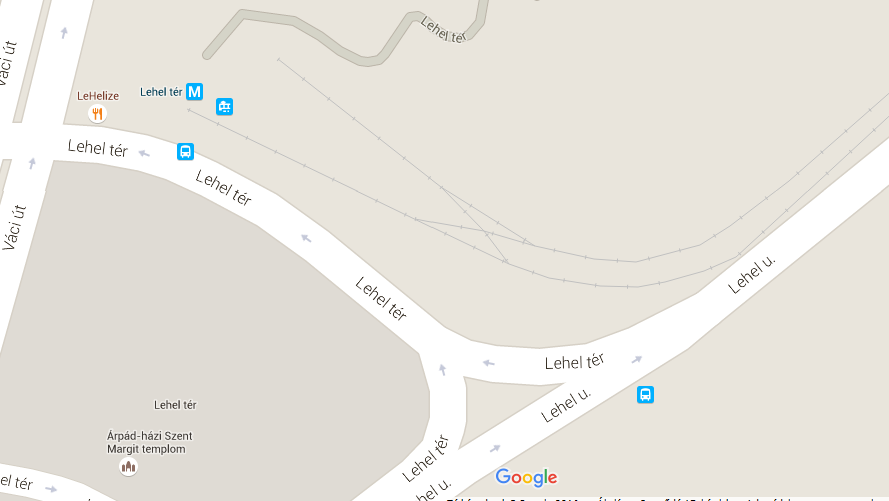 1.10 Vasúti járművek adatrögzítői 5. ábra: A végállomás elhelyezkedése (forrás: Google maps) A 4304 psz.