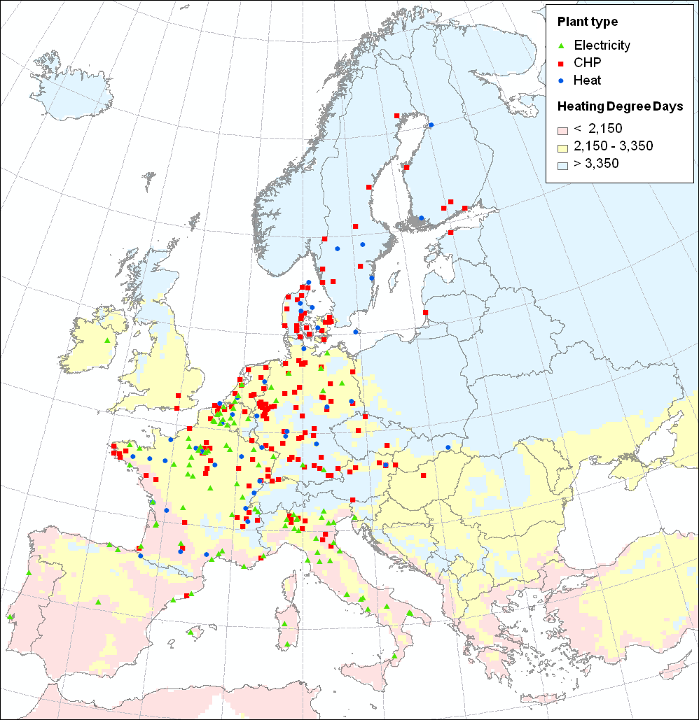 Hulladékégető művek elhelyezkedése és megoszlása az EU tagországaiban [Kép